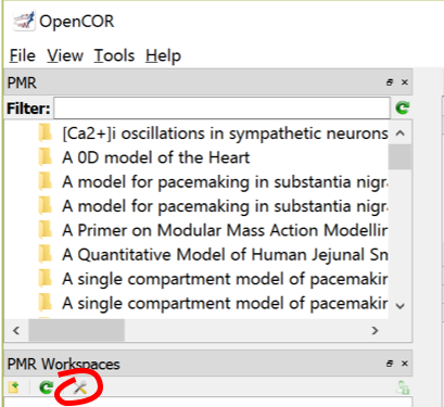 PMR workspace window